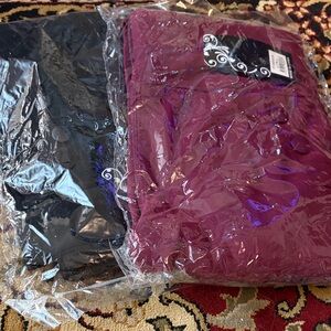 Black and Burgundy Pants